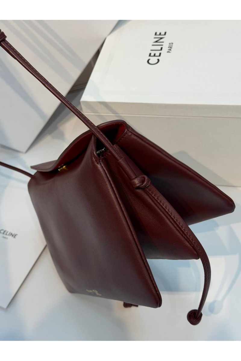 Celine Кожаная сумка Trio Flap premium 22.5x13x3.5 см