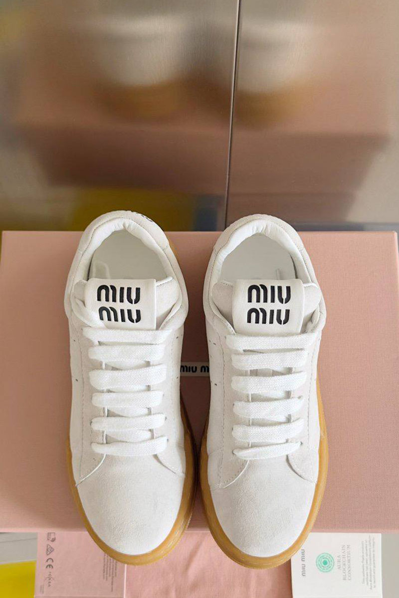 MIU MIU Женские кроссовки Premium - White