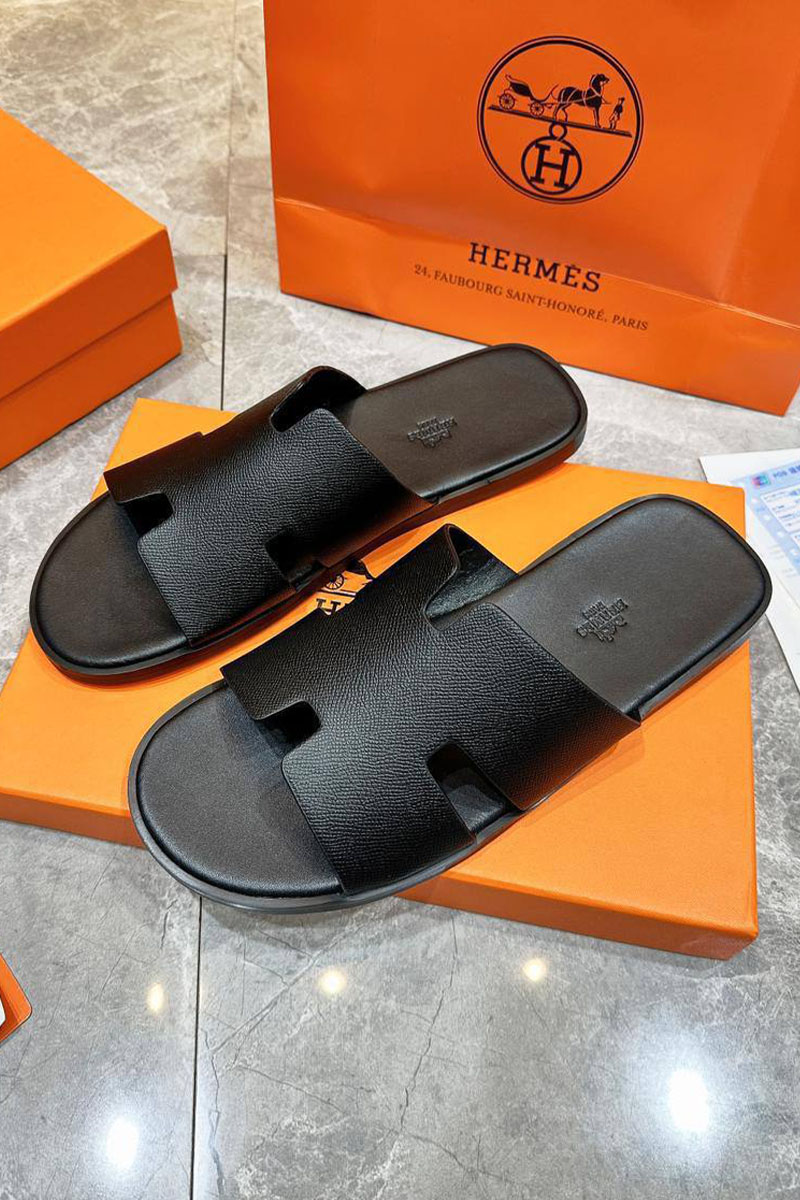 Hermes Мужские шлёпанцы Izmir - Black