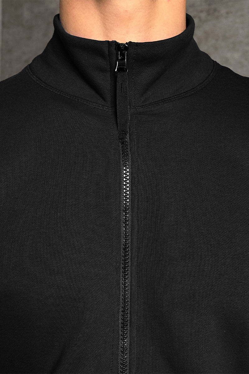 Stone Island Кофта чёрного цвета Zip-Up Compass-patch