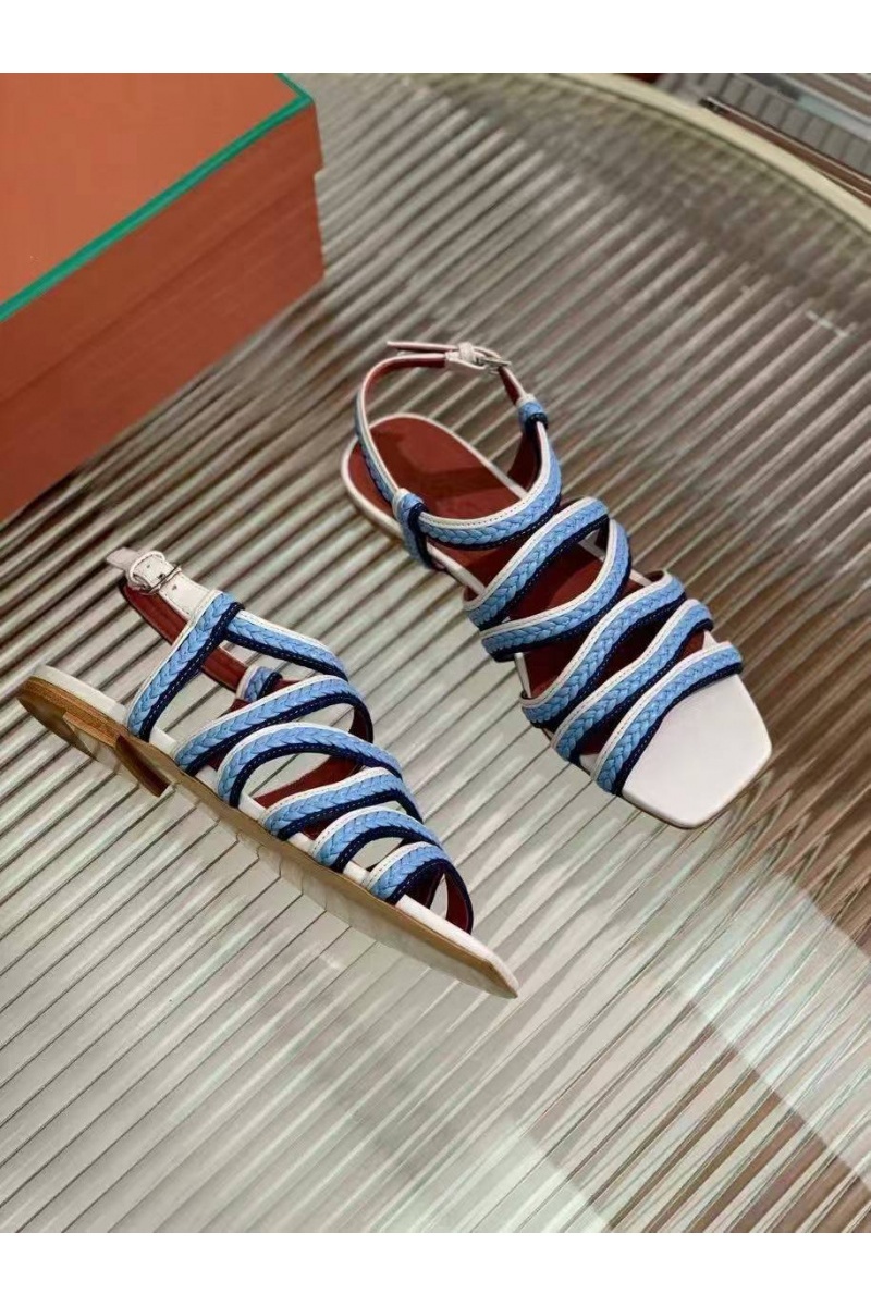 Loro Piana Женские кожаные сандалии Premium