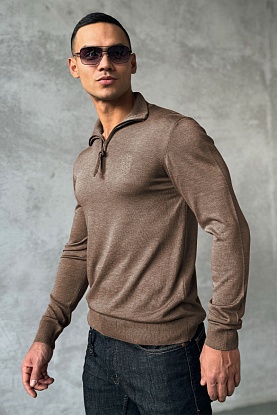 Мужская кофта zip-up - Beige 