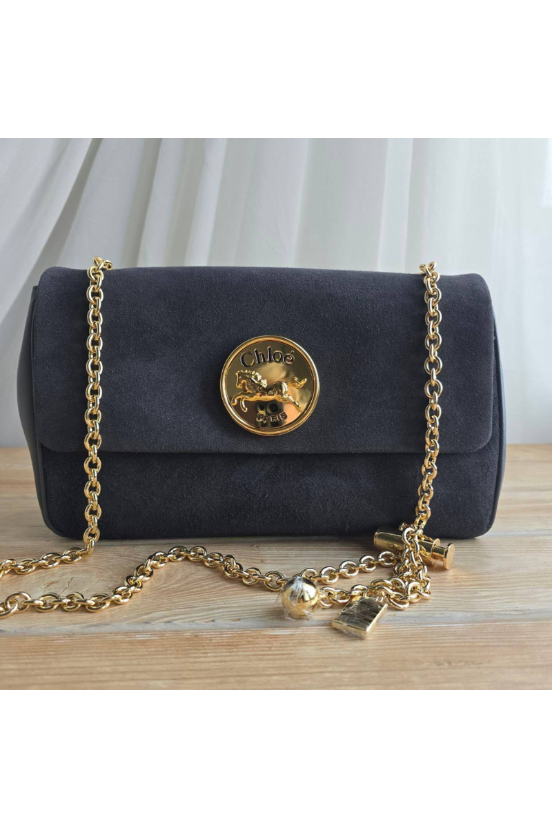 Chloe Замшевая сумка Small Heritage 28x17 см