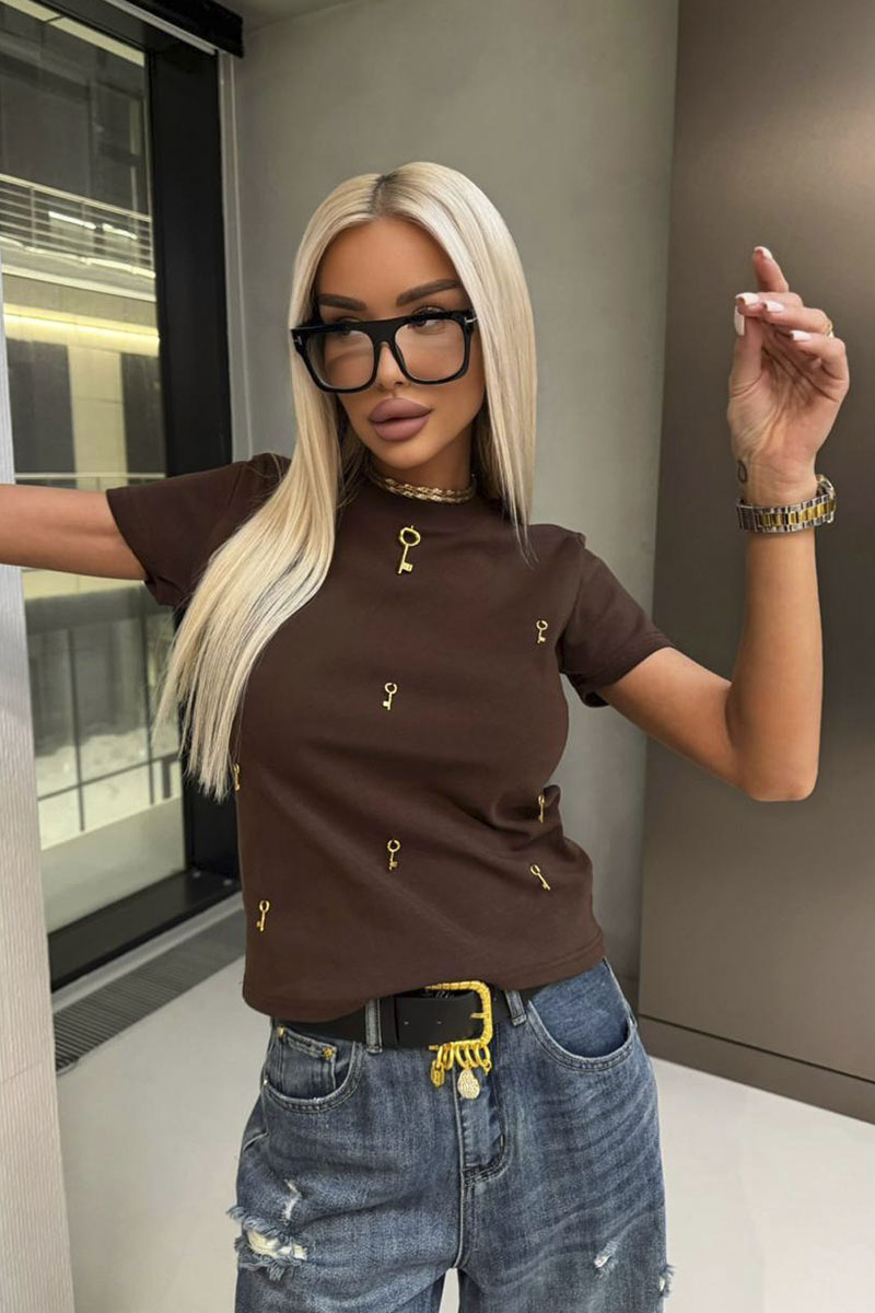 Schiaparelli Женская футболка premium - Brown