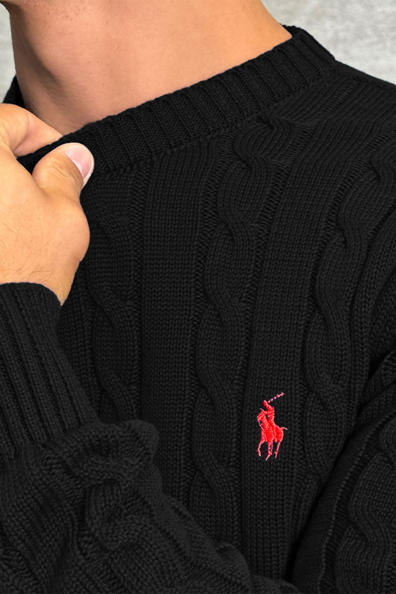 Polo Ralph Lauren Мужской свитер cable-knit - Black