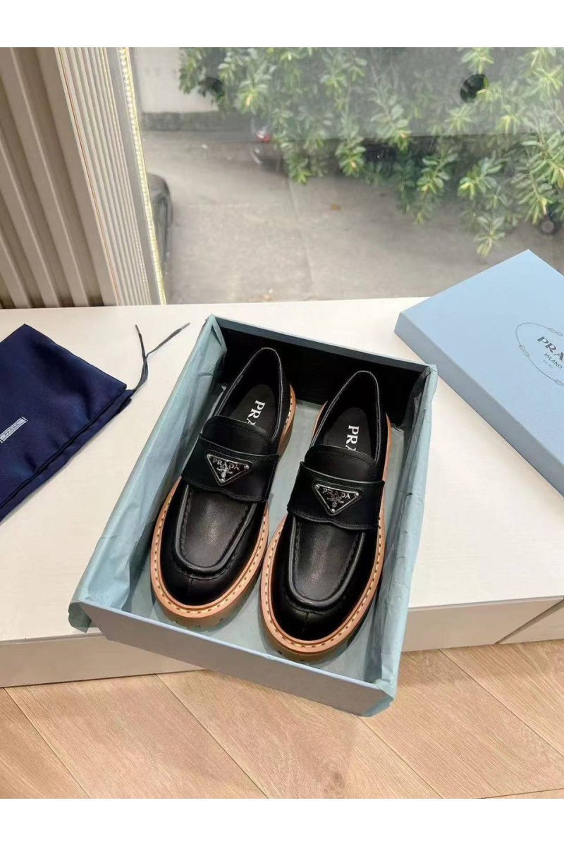 Prada Женские чёрные ботинки Premium