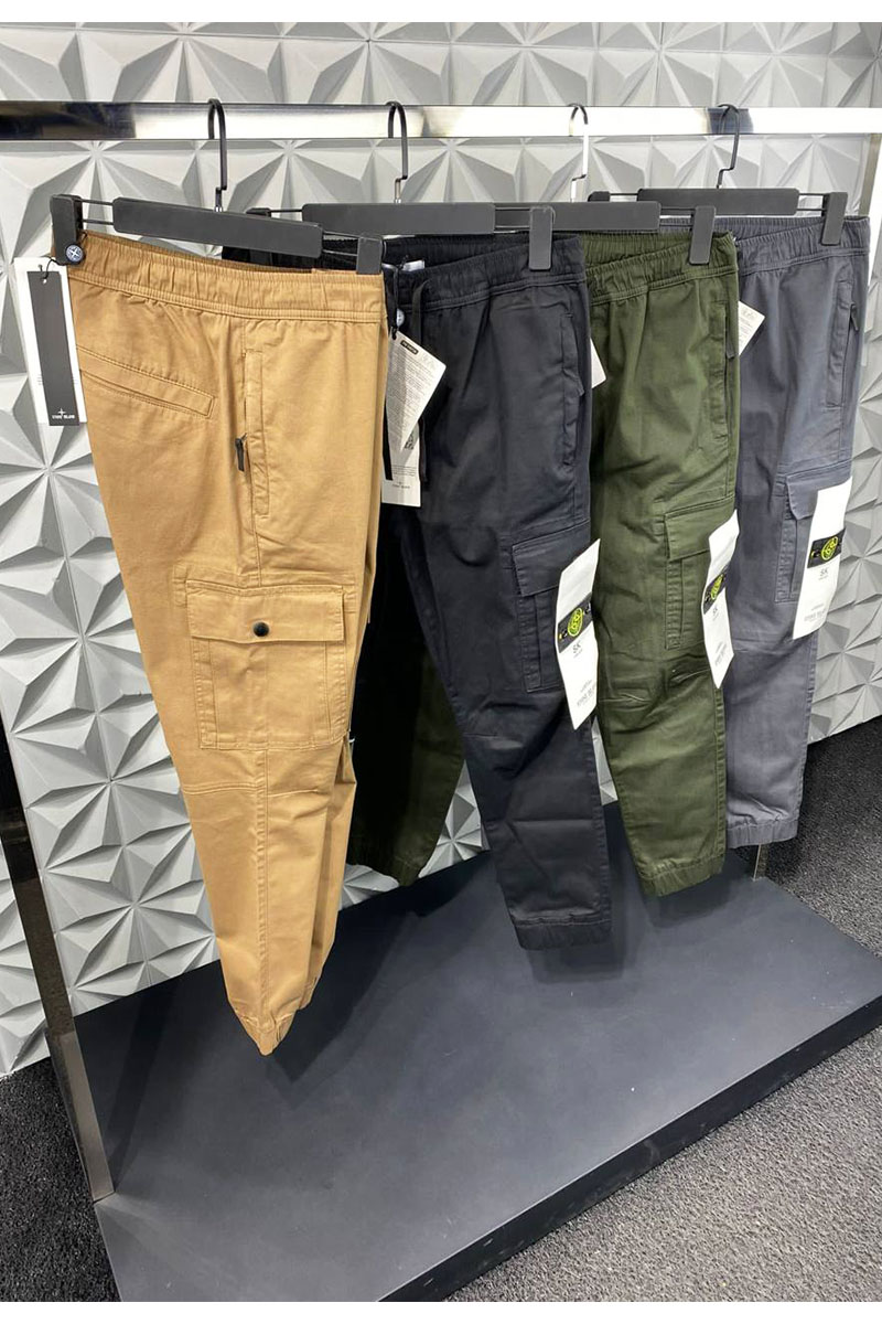 Stone Island Мужские джоггеры цвета хаки compass-patch