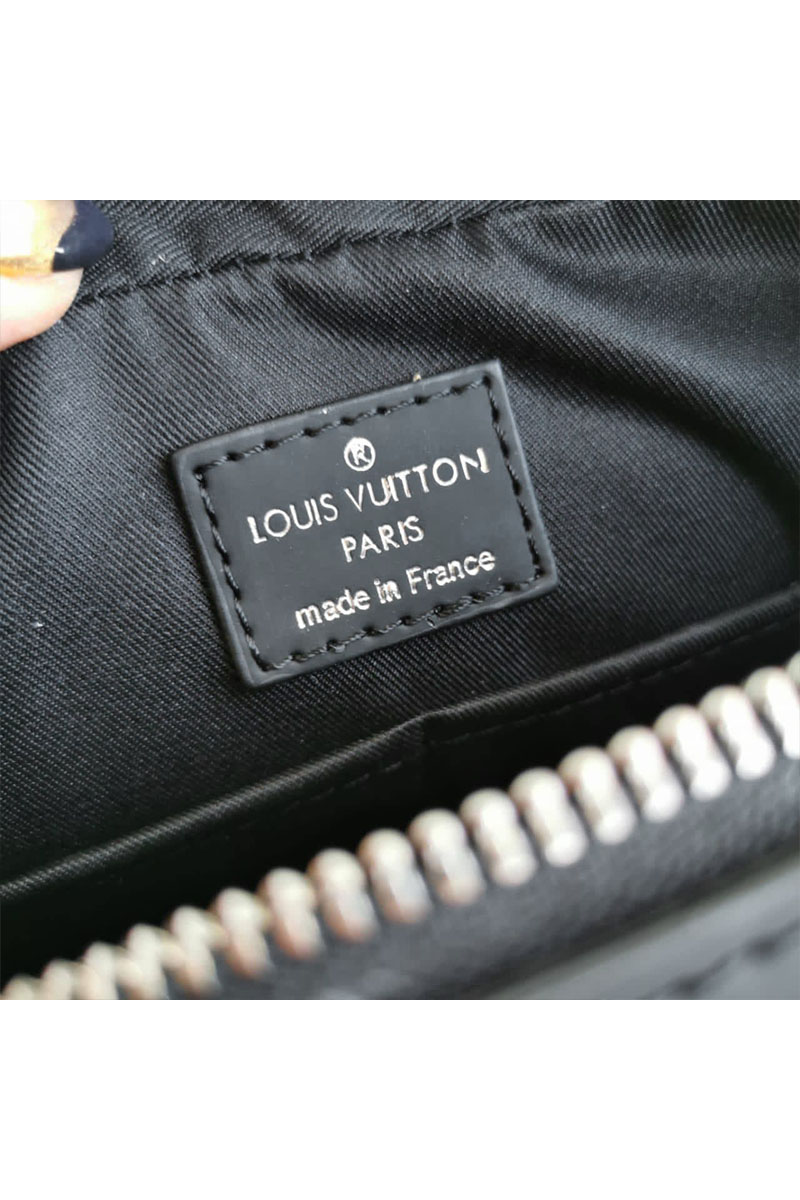 Lоuis Vuittоn Кожаная сумка Trocadero Messenger PM Damier Graphite 27x20 см