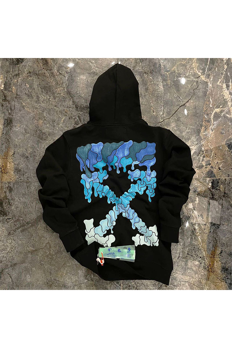 Off-White Мужская чёрная кофта Blue Marker