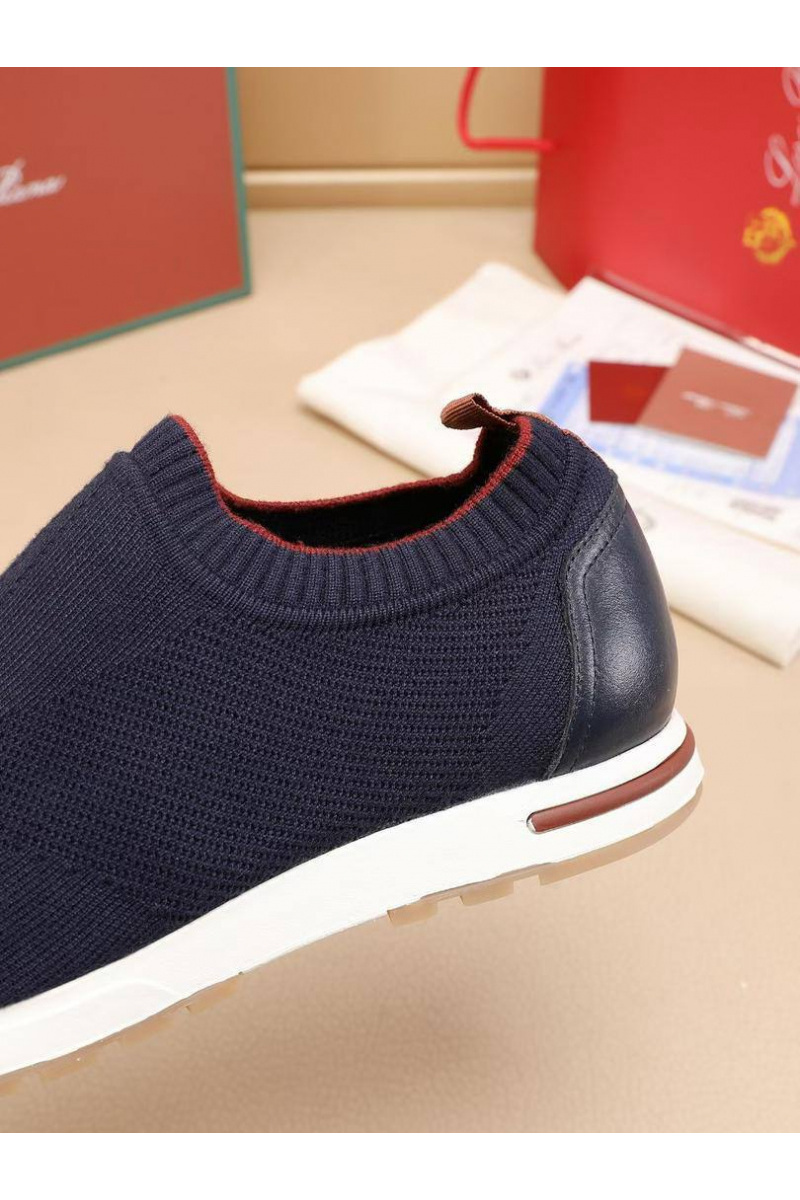 Loro Piana Мужские текстильные кроссовки Lp Flexy Active - Navy