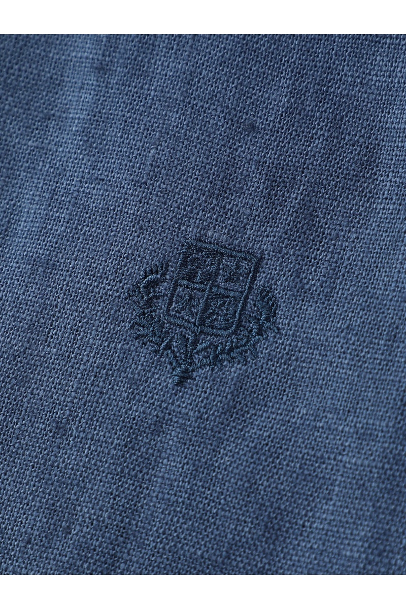 Loro Piana Льняная рубашка коричневого цвета premium