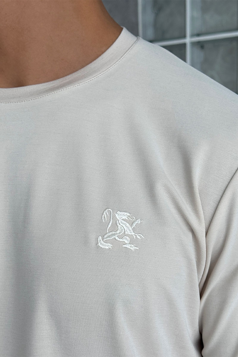 Zilli Мужская бежевая футболка 