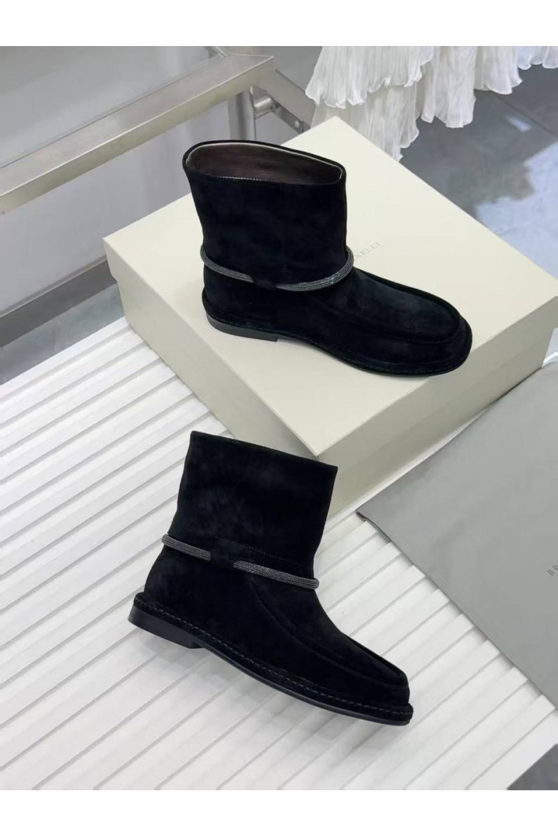Brunеllо Сuсinеlli Женские замшевые сапоги premium - Black