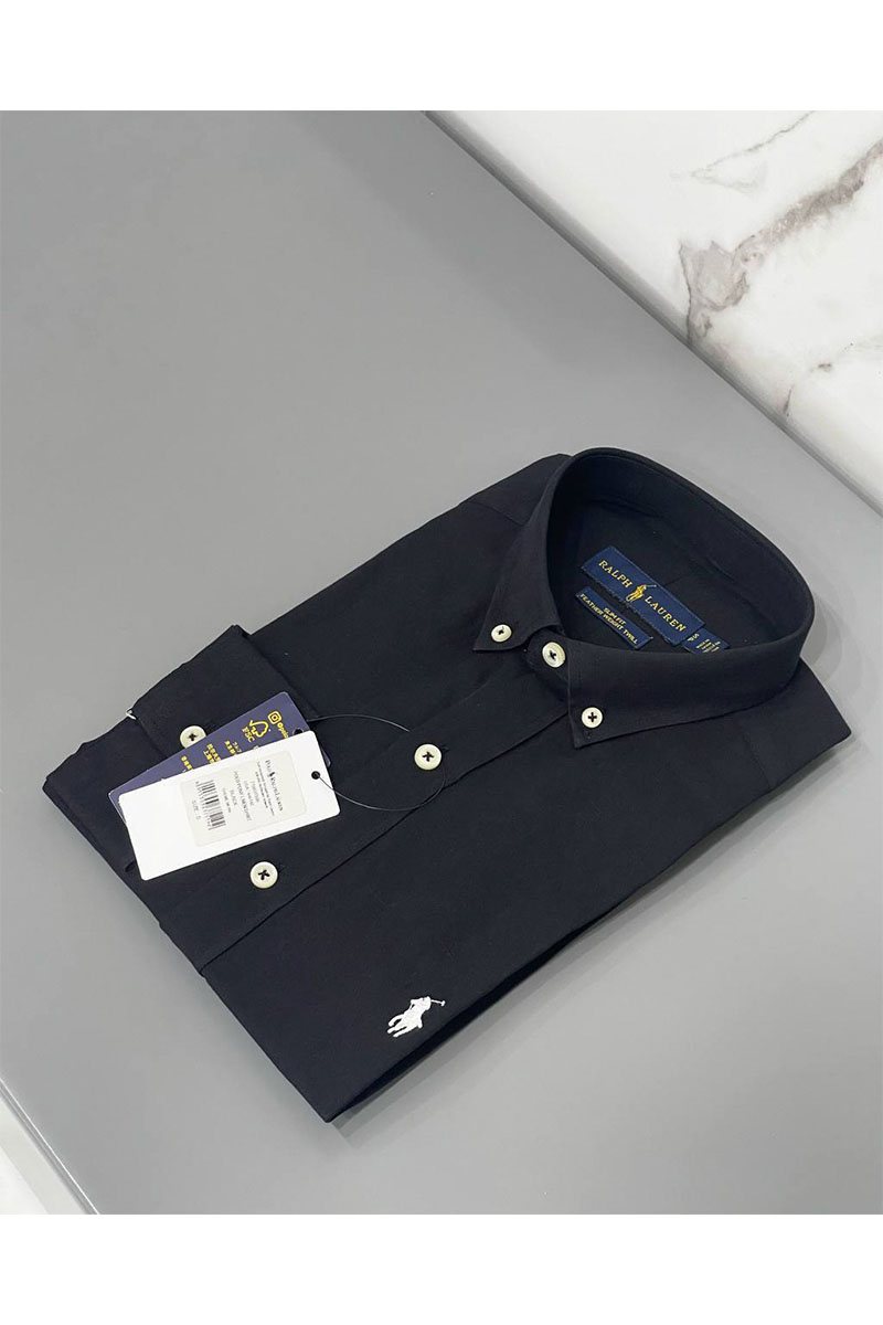 Polo Ralph Lauren Чёрная рубашка logo-embroidered