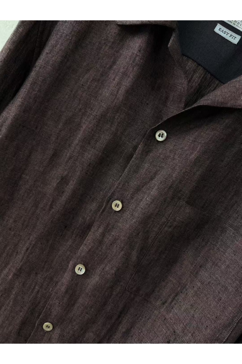Brunеllо Сuсinеlli Льняная рубашка Premium - Brown
