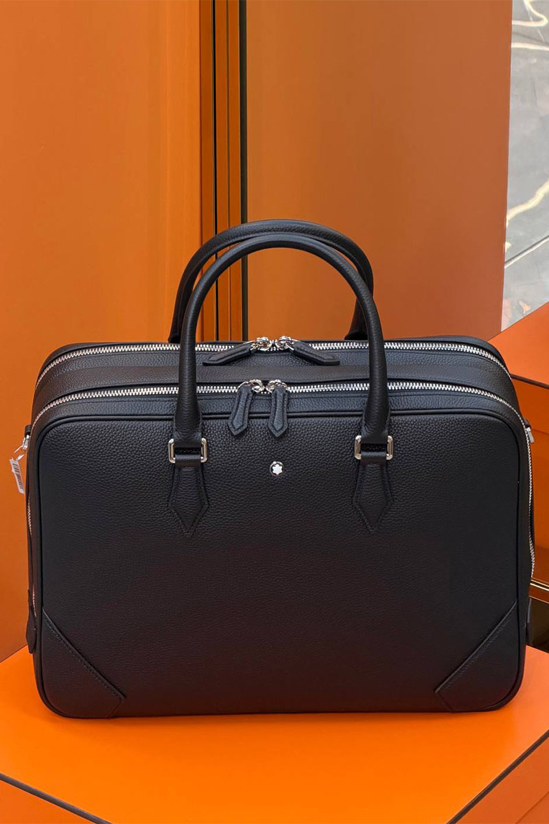 Montblanc Кожаная сумка Montblanc Meisterstuck premium 38x27x13 см