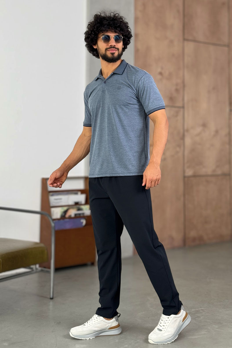 Loro Piana Мужское поло цвета индиго