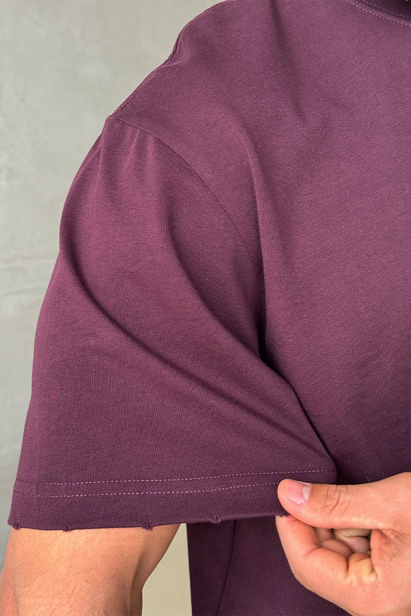 Designer Clothing Мужская фиолетовая футболка Golden Goose 