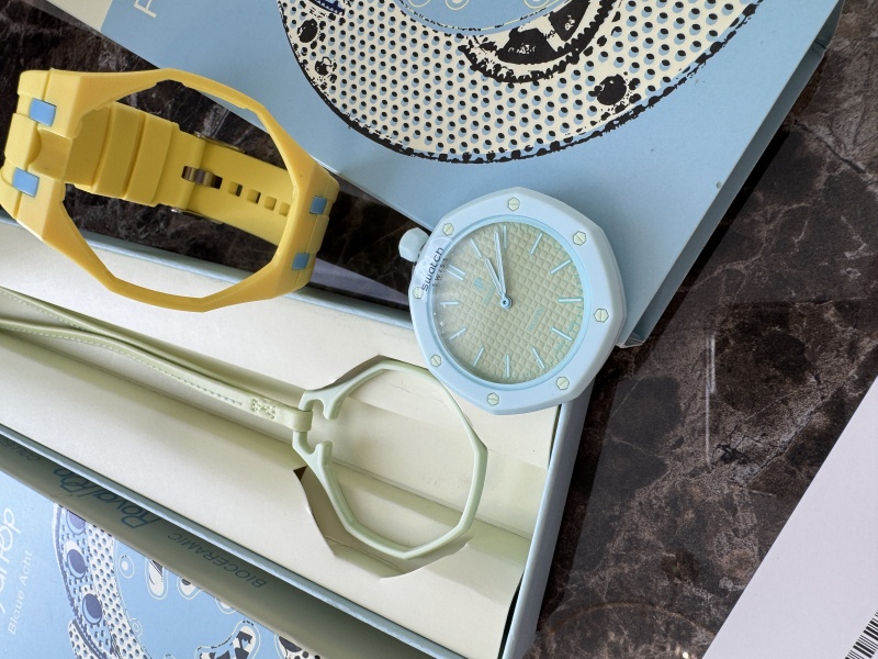 Designer Clothing Часы Audemars Piguet × Swatch Royal Pop Blaue Acht premium 
