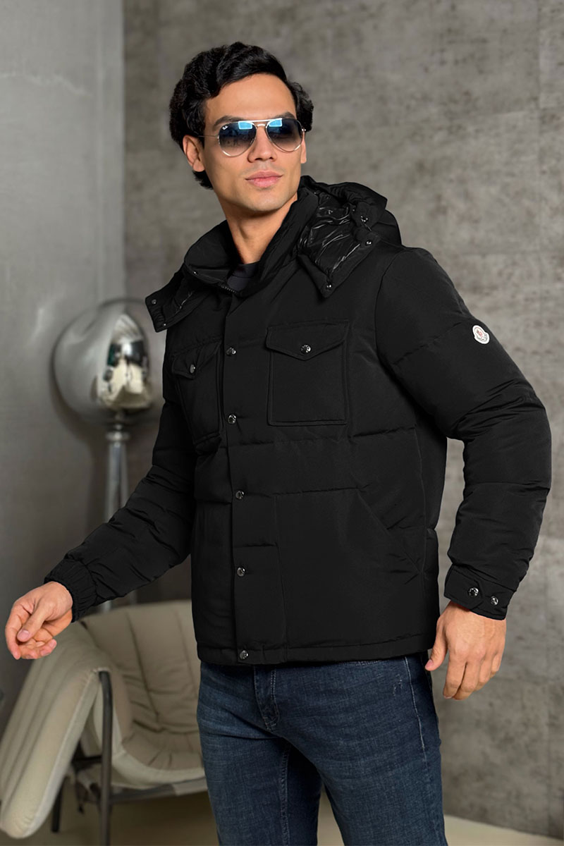 Moncler Мужской пуховик Fornas - Black 