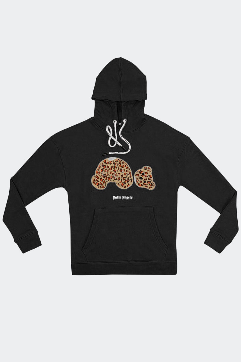 Palm Angels Мужское худи Leopard Teddy Bear - Yellow