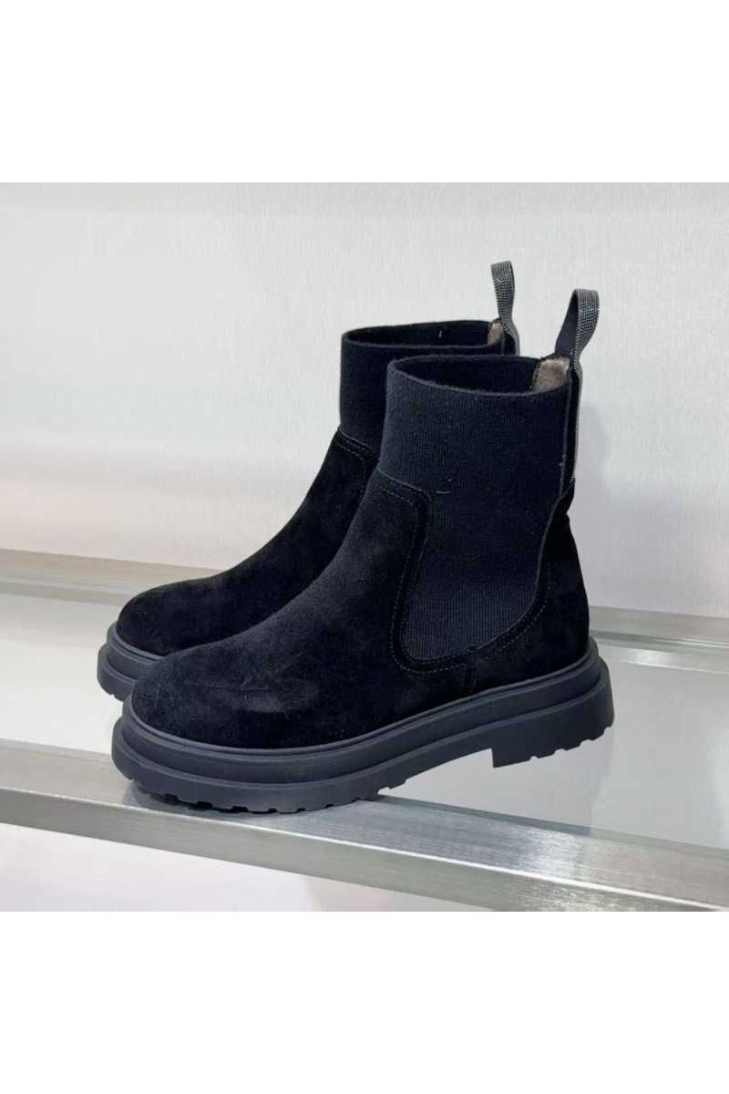 Brunеllо Сuсinеlli Женские замшевые сапоги premium - Black