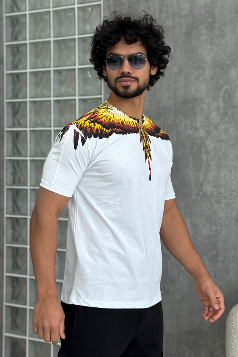 Marcelo Burlon Белая футболка County of Milan Solfolk Wings