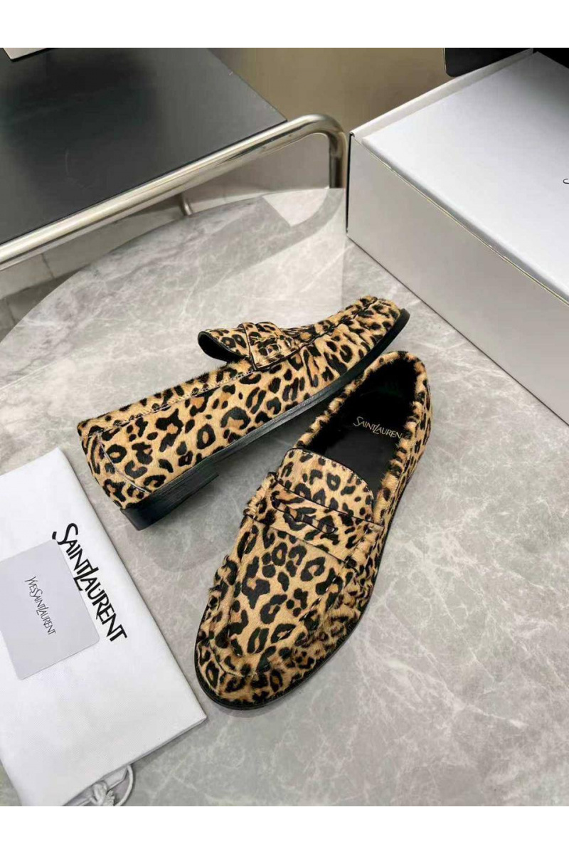 Yves Saint Laurent Женские замшевые лоферы premium