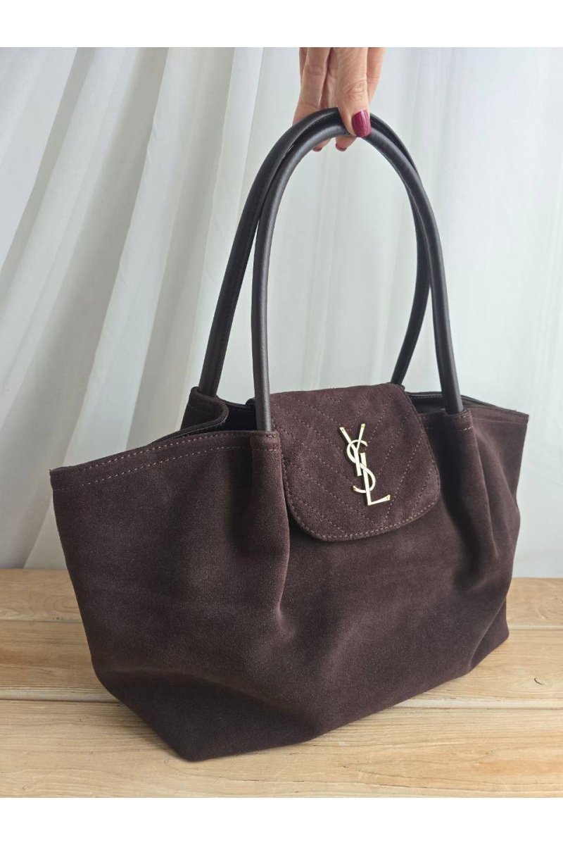 Yves Saint Laurent Замшевая сумка Le 5 a 7 40x22