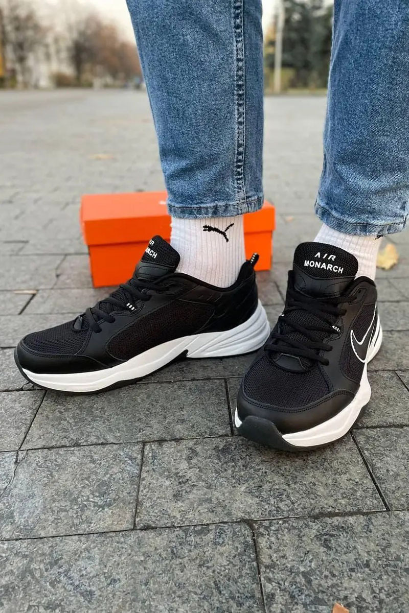 Nike Кроссовки Air Monarch - Black / White