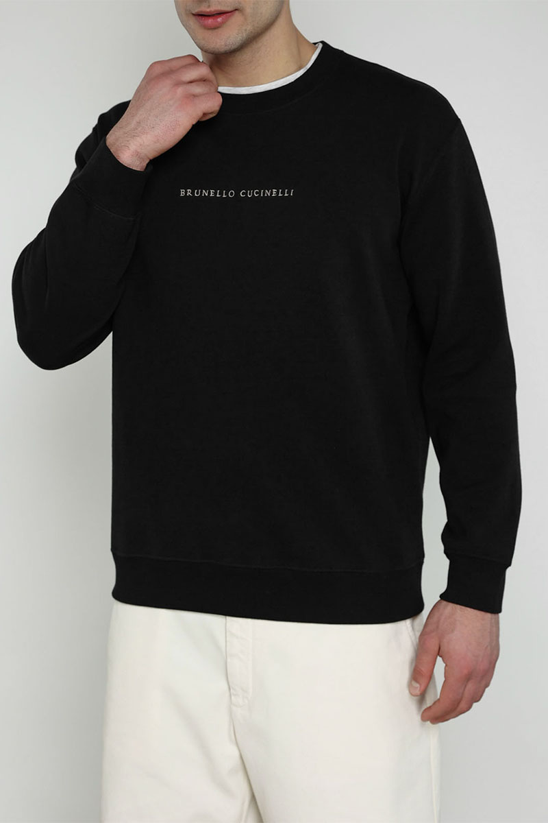 Brunеllо Сuсinеlli Мужской чёрный свитшот 