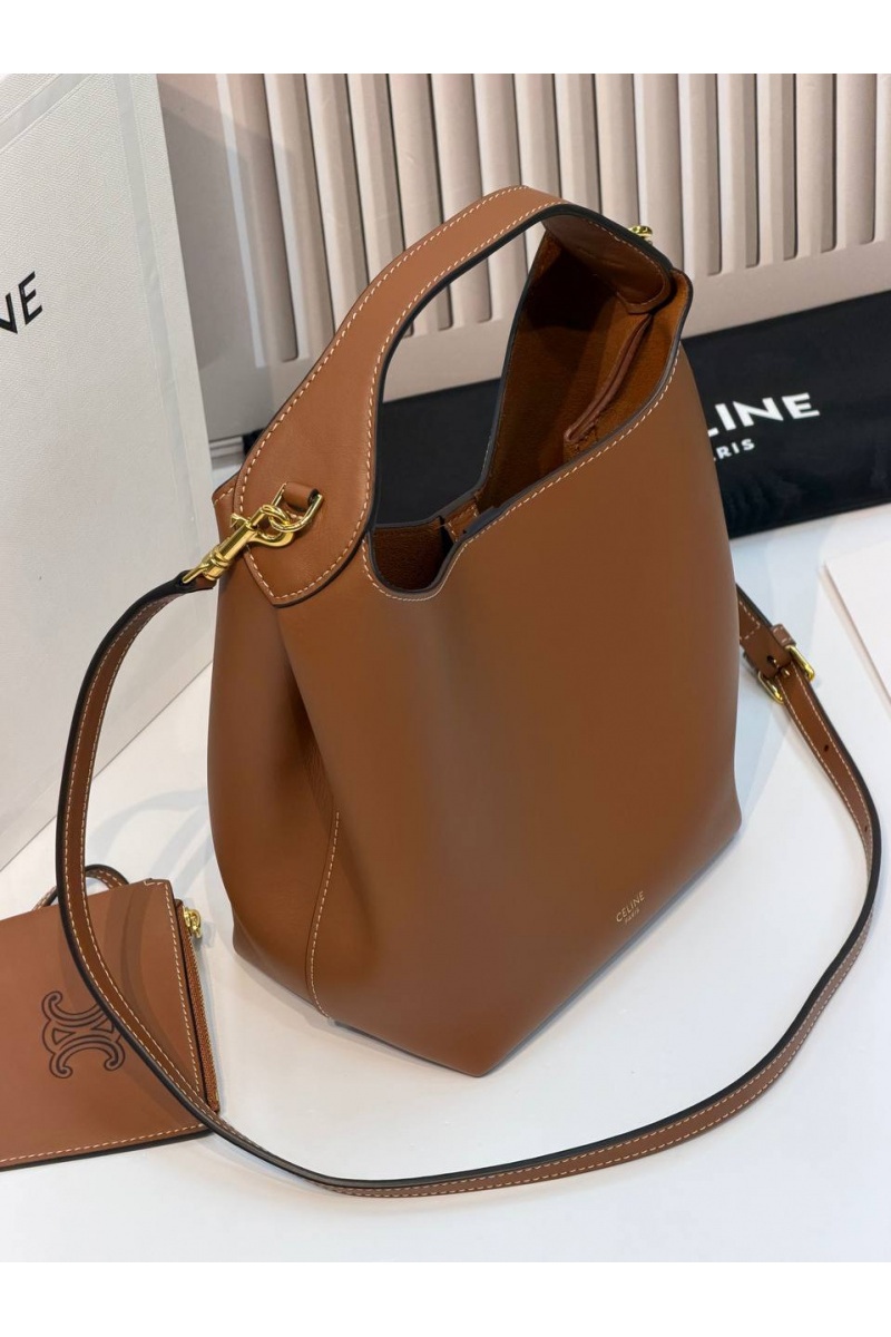 Celine Кожаная сумка Small Hobo premium 18x31x6 см