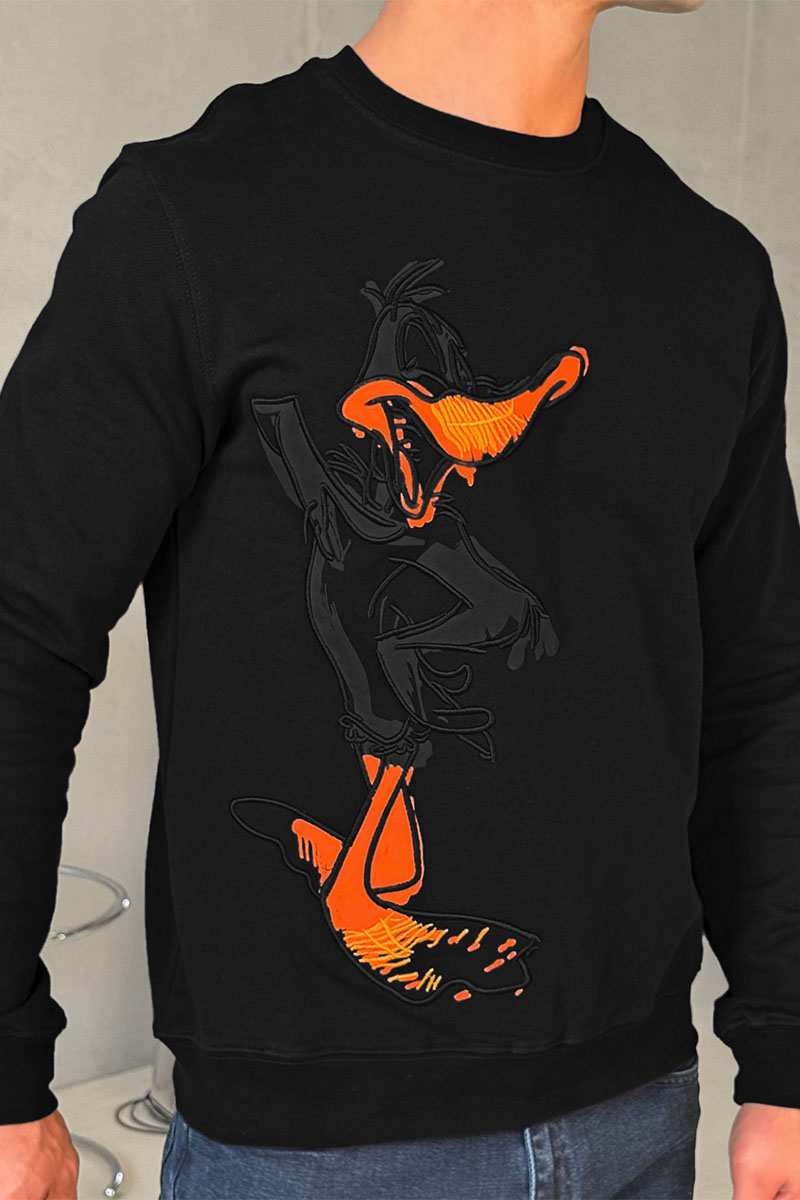 Iceberg Мужской свитшот "Daffy Duck" - Black