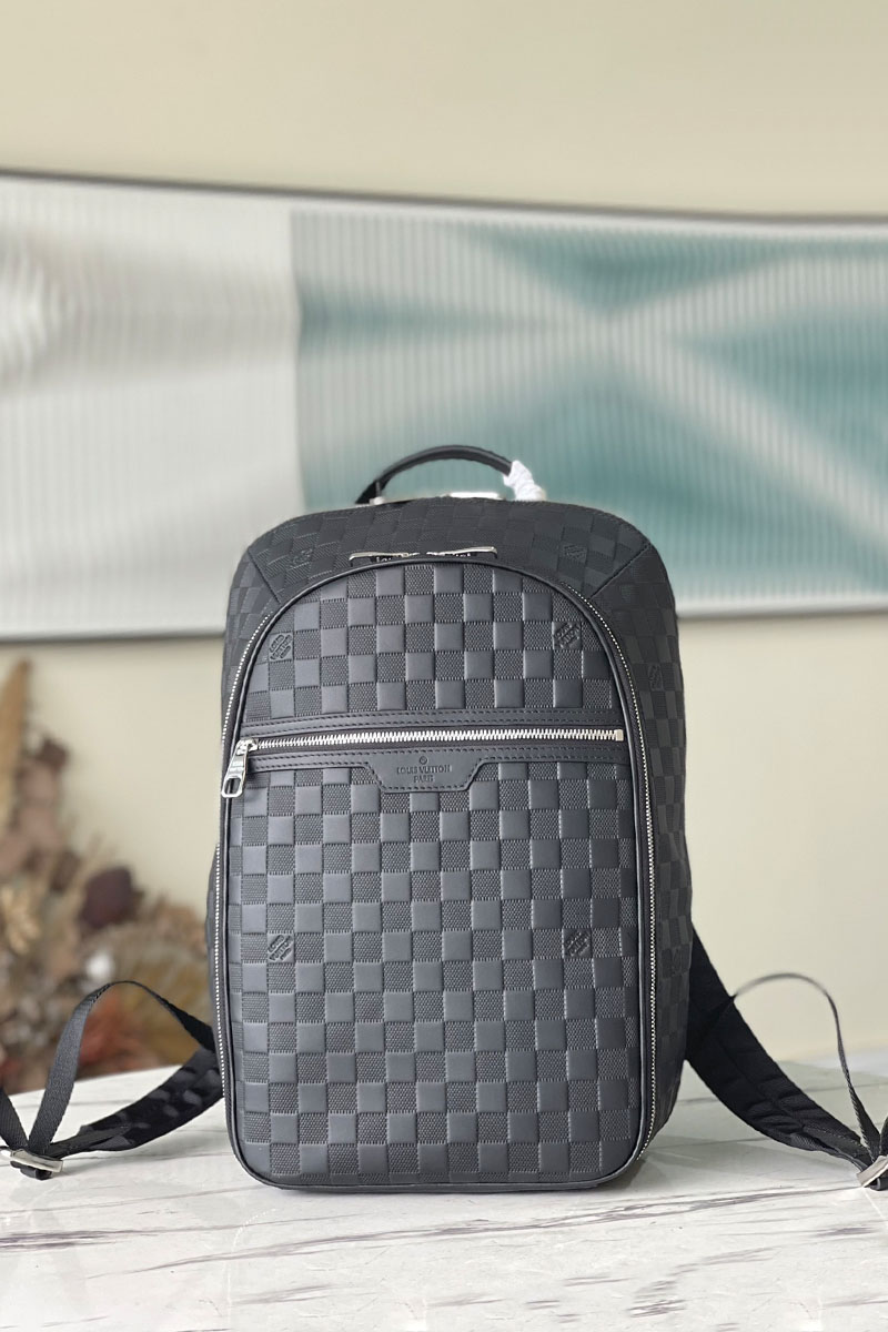 Lоuis Vuittоn Кожаный рюкзак Michael Damier Infini Premium 42x29x13 см