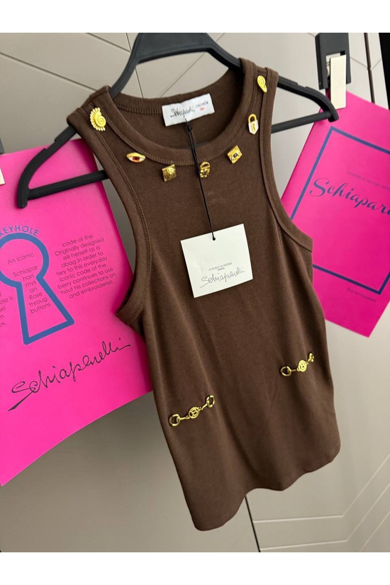 Schiaparelli Женская майка premium - Brown