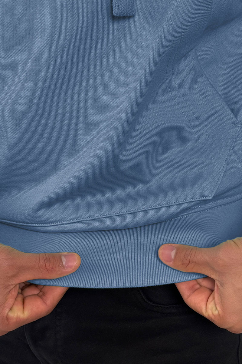 Stone Island Мужское худи серо-синего цвета Compass-patch