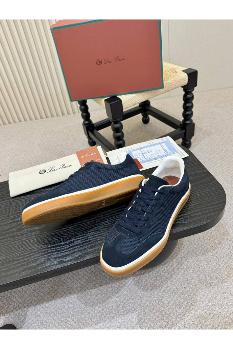 Loro Piana Мужские кроссовки Tennis Walk - Navy