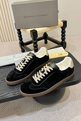 Замшевые кроссовки low-top - Black