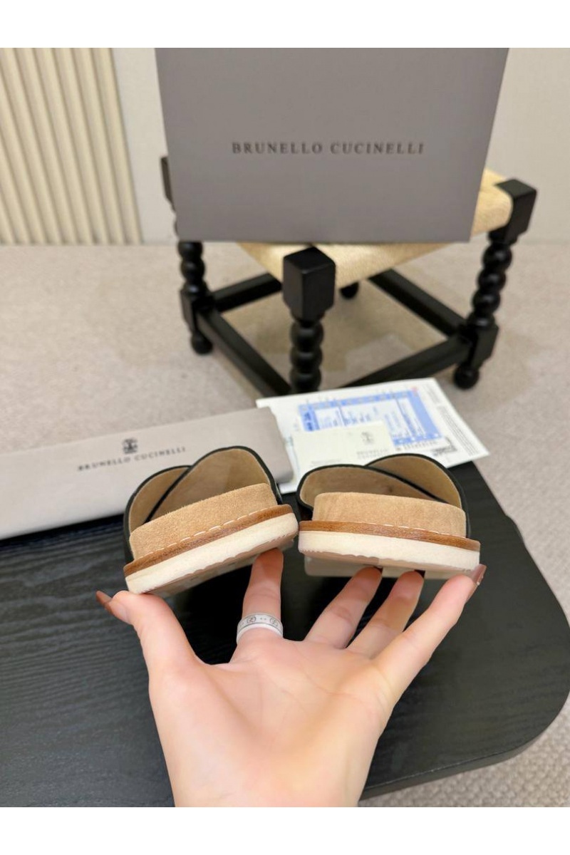 Brunеllо Сuсinеlli Кожаные шлёпанцы Crossover