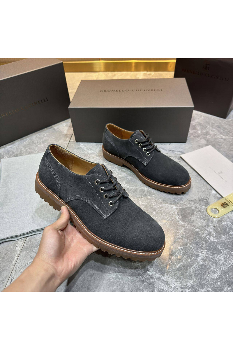 Brunеllо Сuсinеlli Замшевые ботинки серого цвета