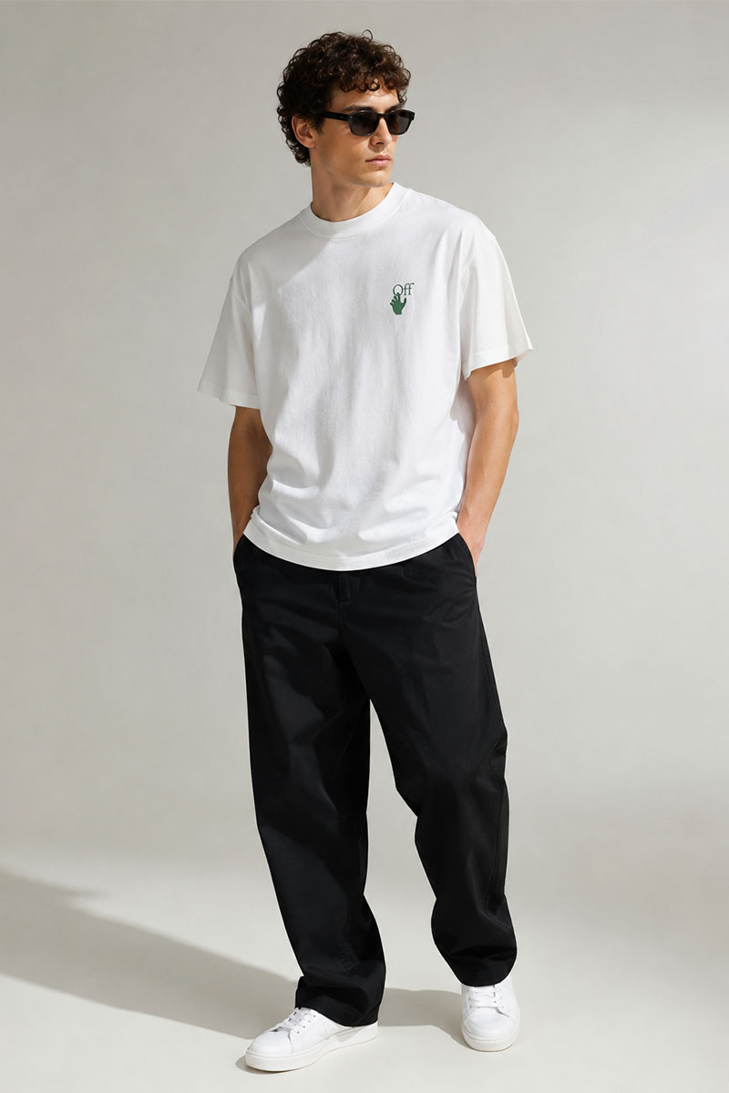 Off-White Белая оверсайз футболка Arrows