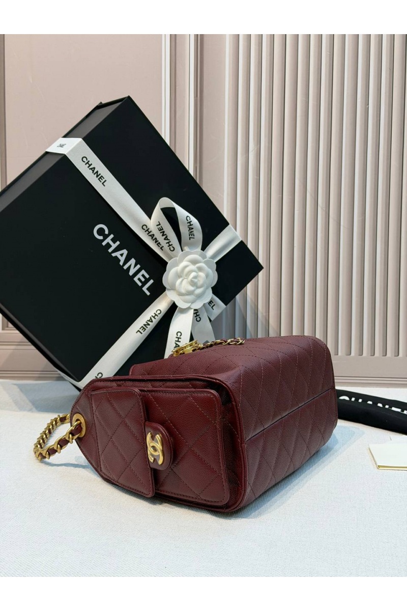 Chаnеl Кожаная сумка 25 Mini premium 20x22x12.5 см