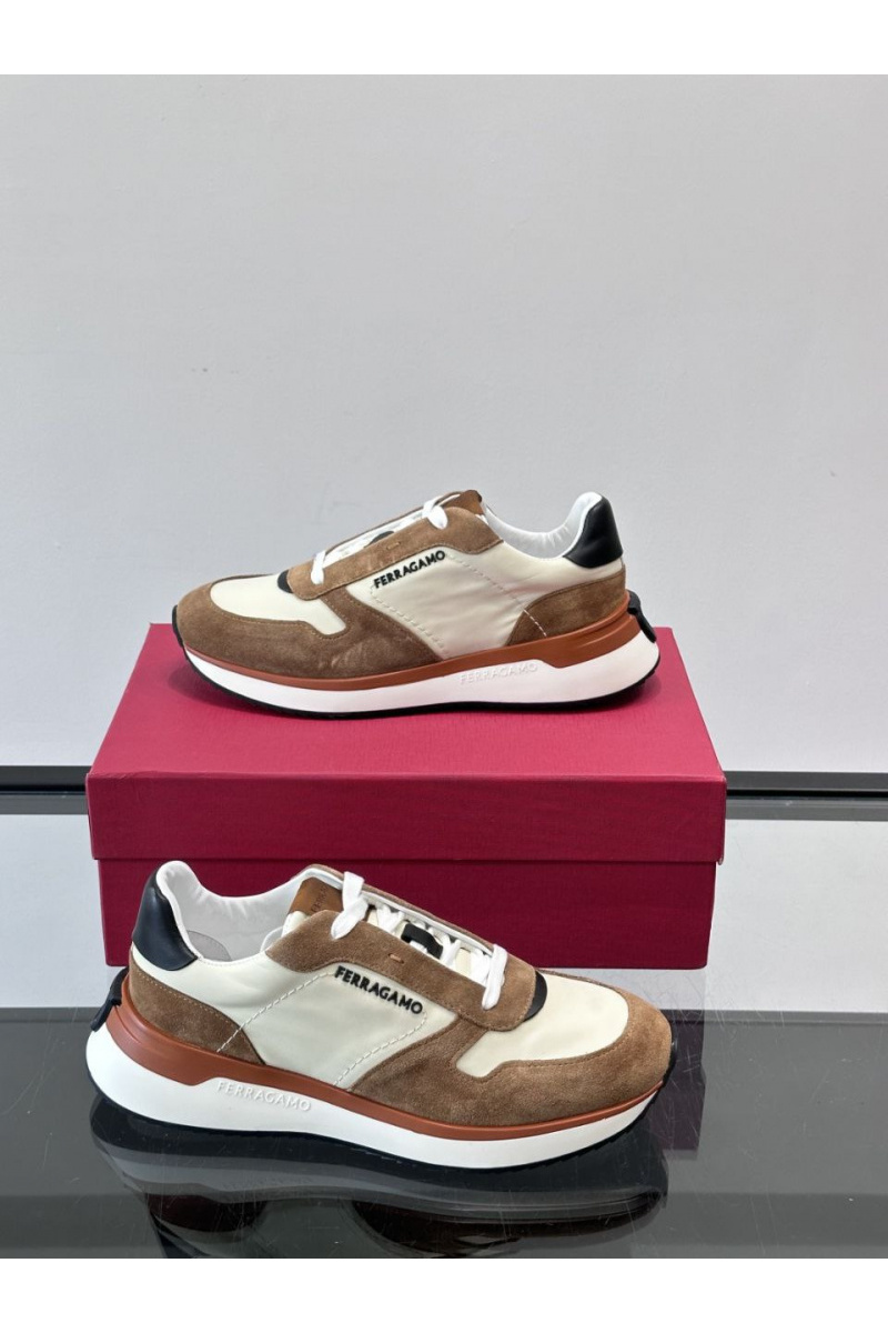 Salvatore Ferragamo Мужские комбинированные кроссовки