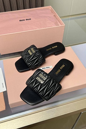 Женские шлёпанцы Premium - Black