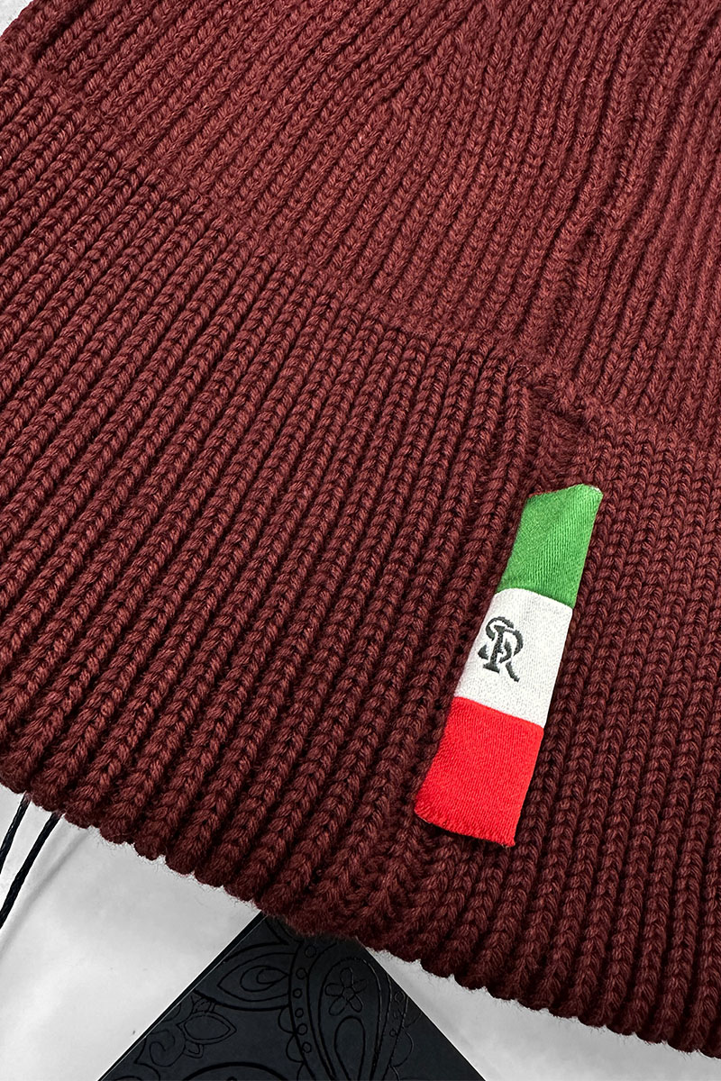 Stеfаnо Riссi Шапка logo-embroidered - Burgundy