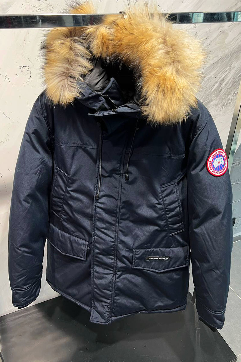 Canada Goose Утеплённая парка тёмно-синего цвета Langford