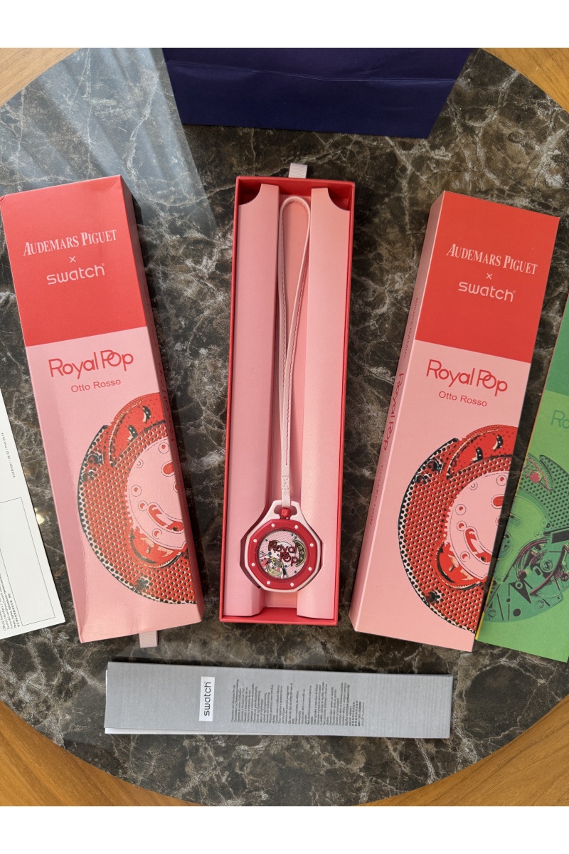 Designer Clothing Часы Audemars Piguet × Swatch Royal Pop Otto Rosso premium 