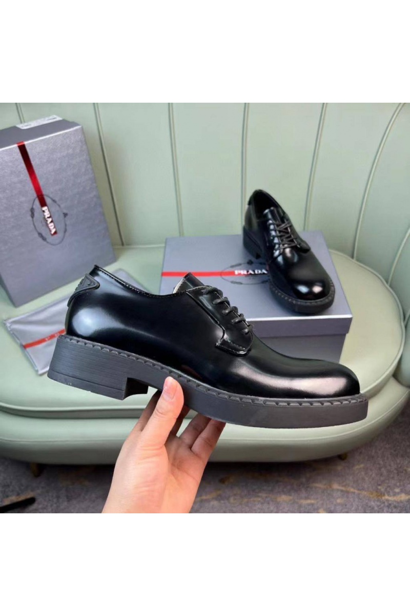 Prada Мужские кожаные ботинки Premium