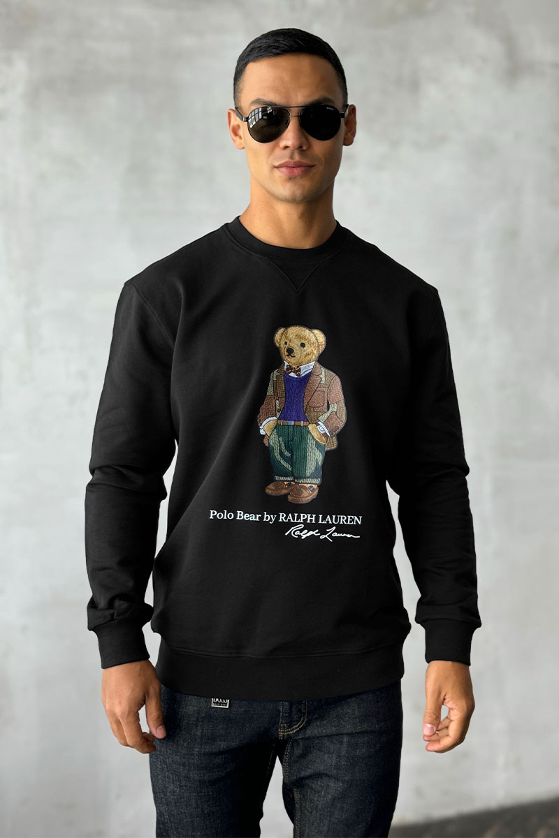 Polo Ralph Lauren Чёрный свитшот "Bear" 