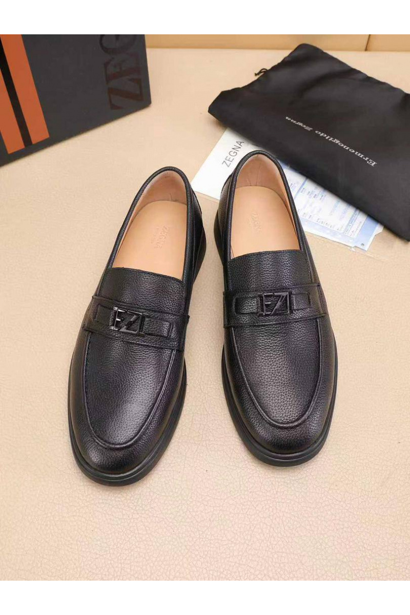 Zegna Мужские кожаные лоферы
